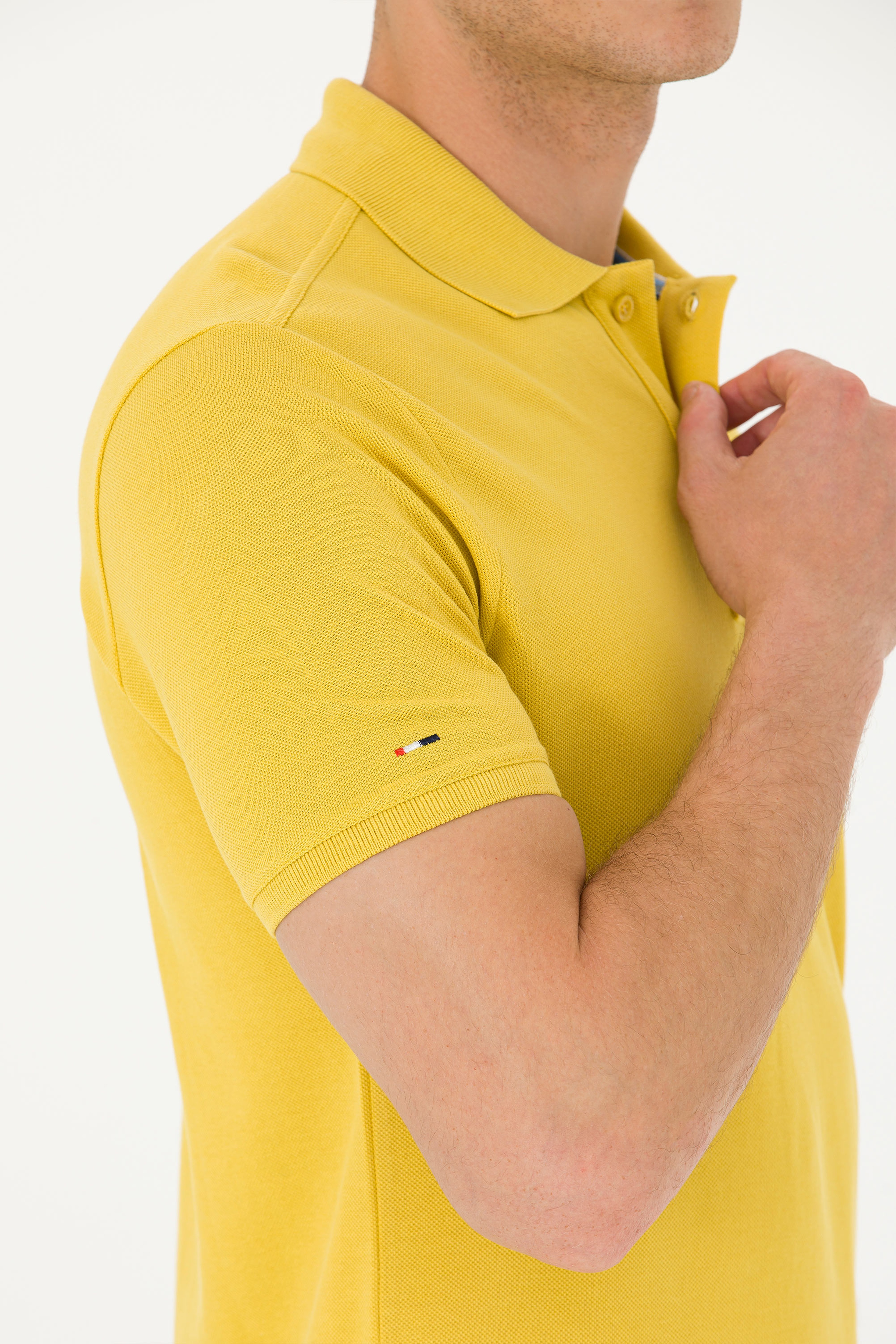 Erkek Safran Basic Tişört - Image 7