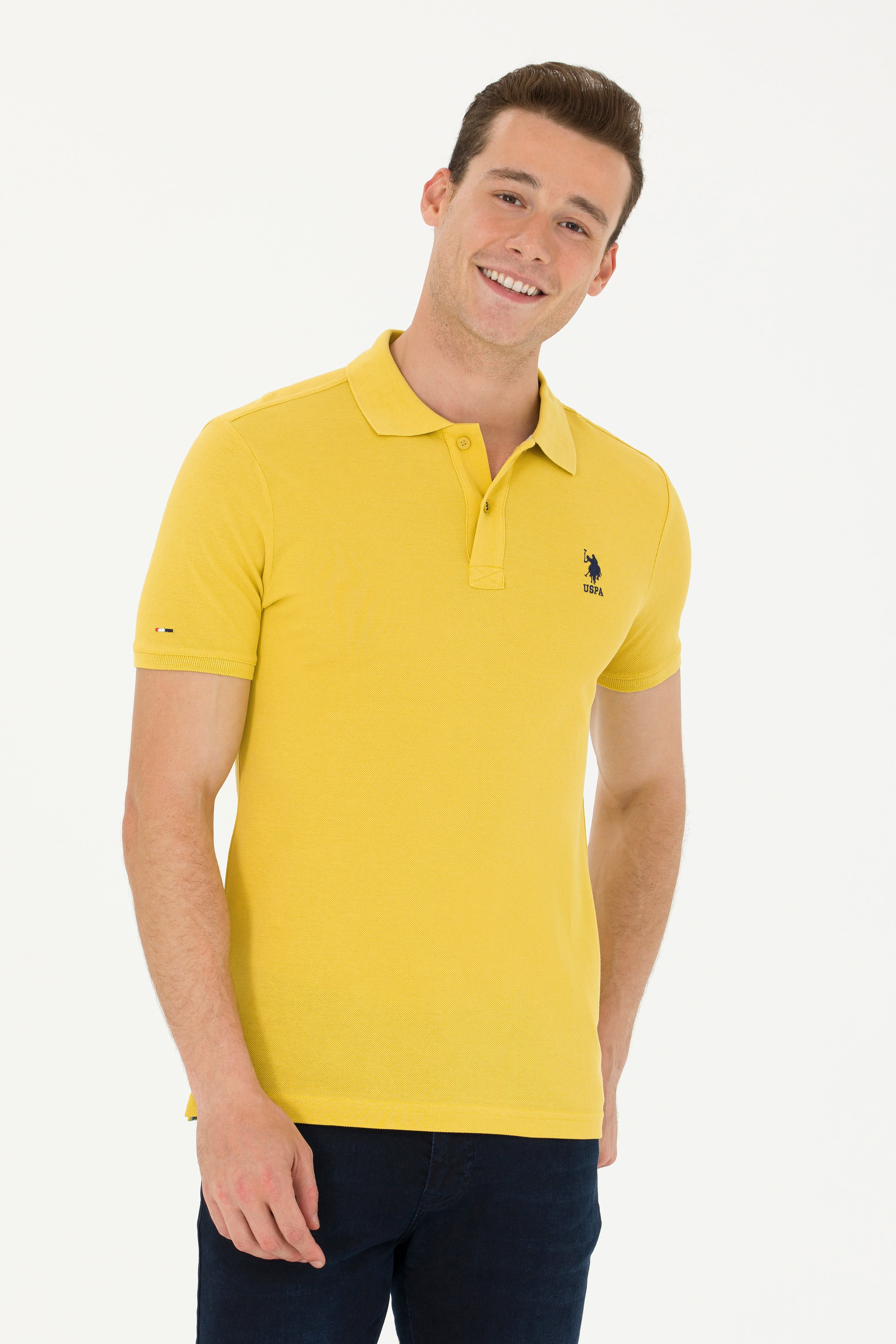 Erkek Safran Basic Tişört - Image 3