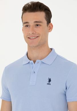 Erkek Mavi Basic Tişört - 50263238509