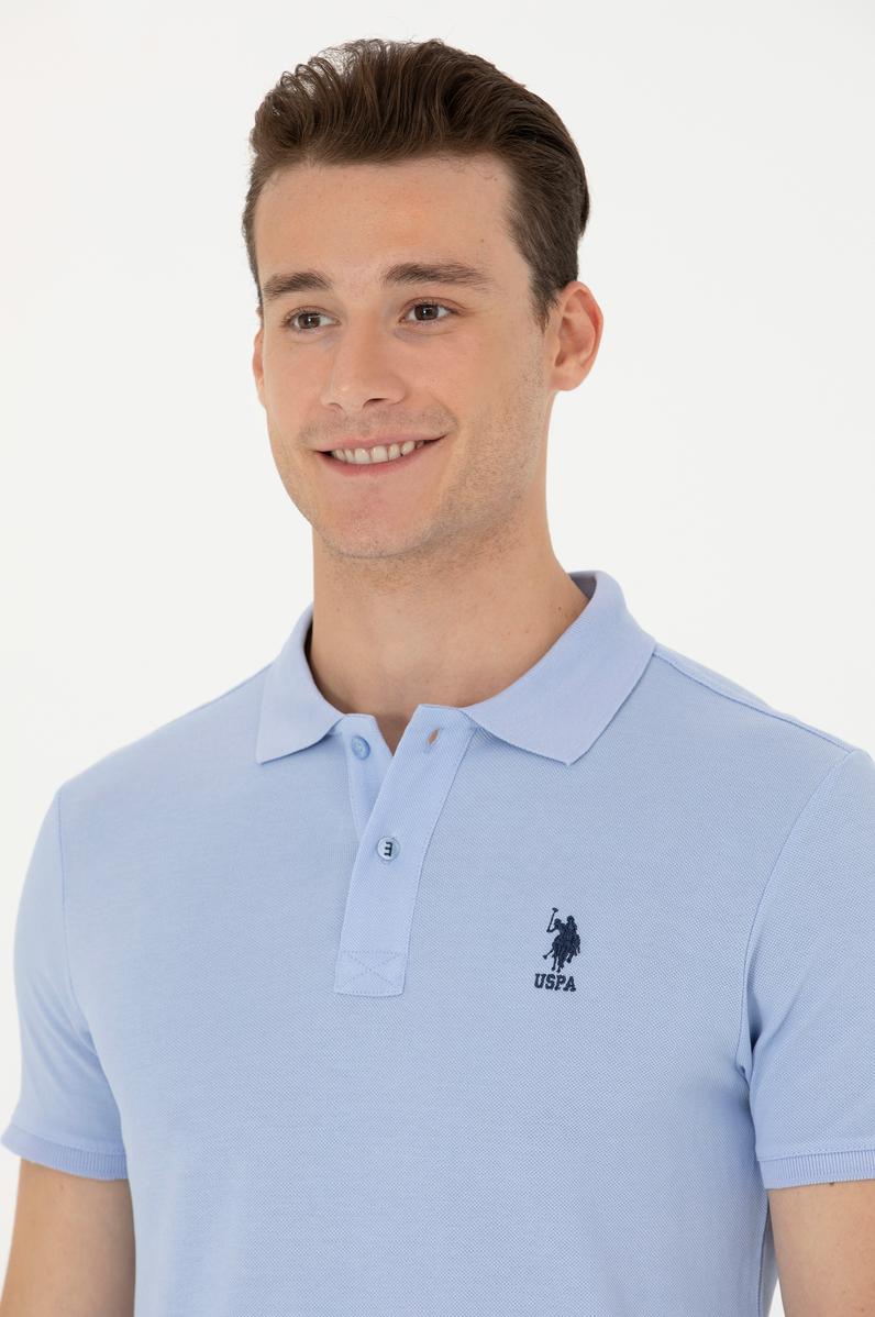 Erkek Mavi Basic Tişört