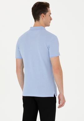 Erkek Mavi Basic Tişört - 50263238509