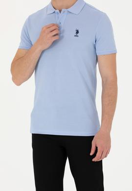 Erkek Mavi Basic Tişört - 50263238509