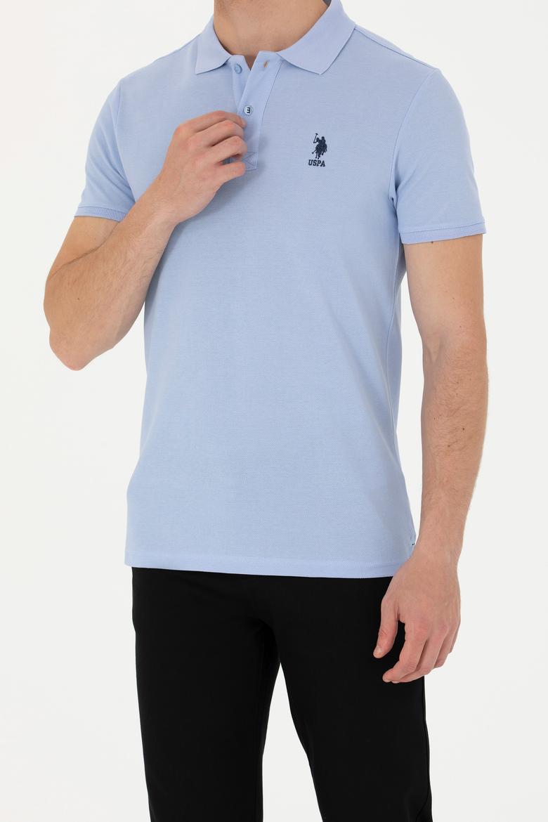 Erkek Mavi Basic Tişört - 50263238509