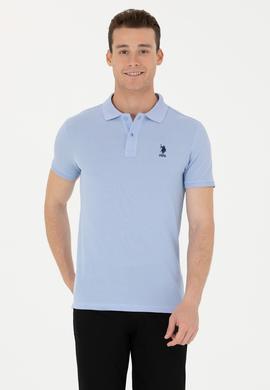 Erkek Mavi Basic Tişört - 50263238509