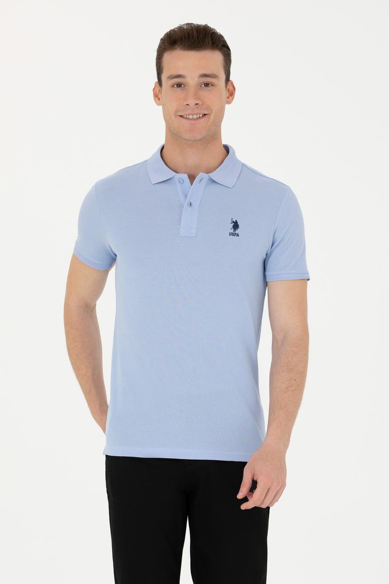 Erkek Mavi Basic Tişört