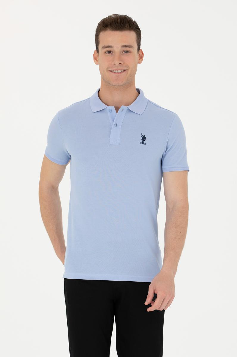 Erkek Mavi Basic Tişört