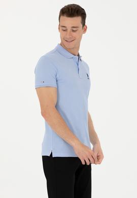 Erkek Mavi Basic Tişört - 50263238509