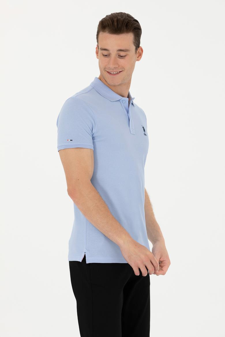 Erkek Mavi Basic Tişört - 50263238509