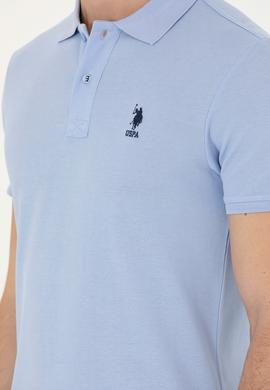 Erkek Mavi Basic Tişört - 50263238509