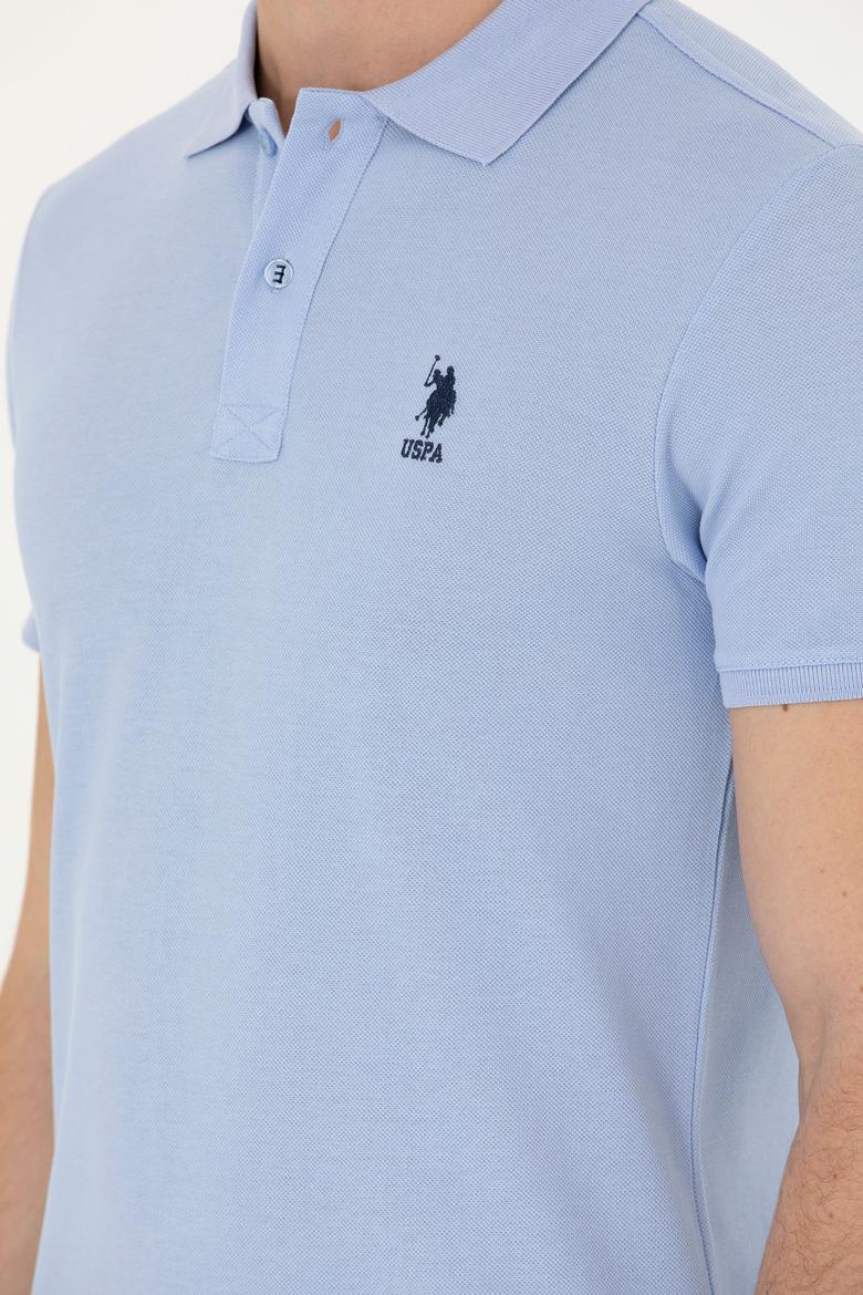 Erkek Mavi Basic Tişört - 50263238509