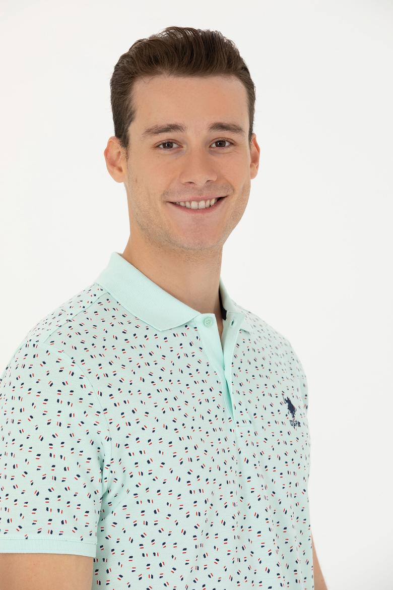 Erkek Su Yeşili Tişört - 50263269043