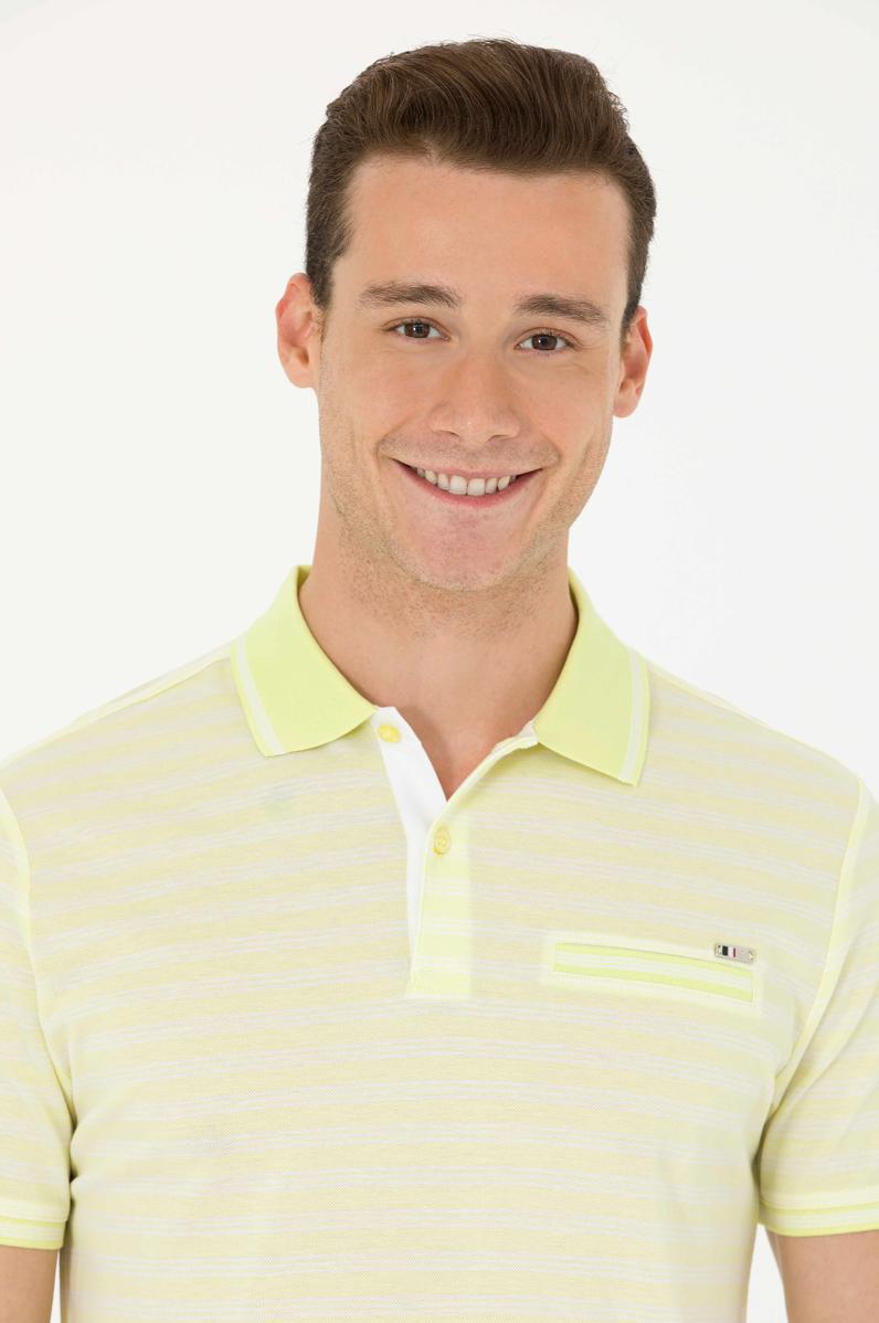 Erkek Açık Sarı Tişört