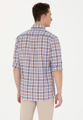 Erkek Saks Uzun Kollu Gömlek - 50263693006