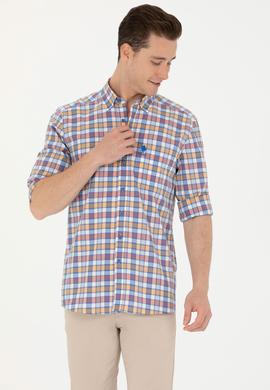 Erkek Saks Uzun Kollu Gömlek - 50263693006