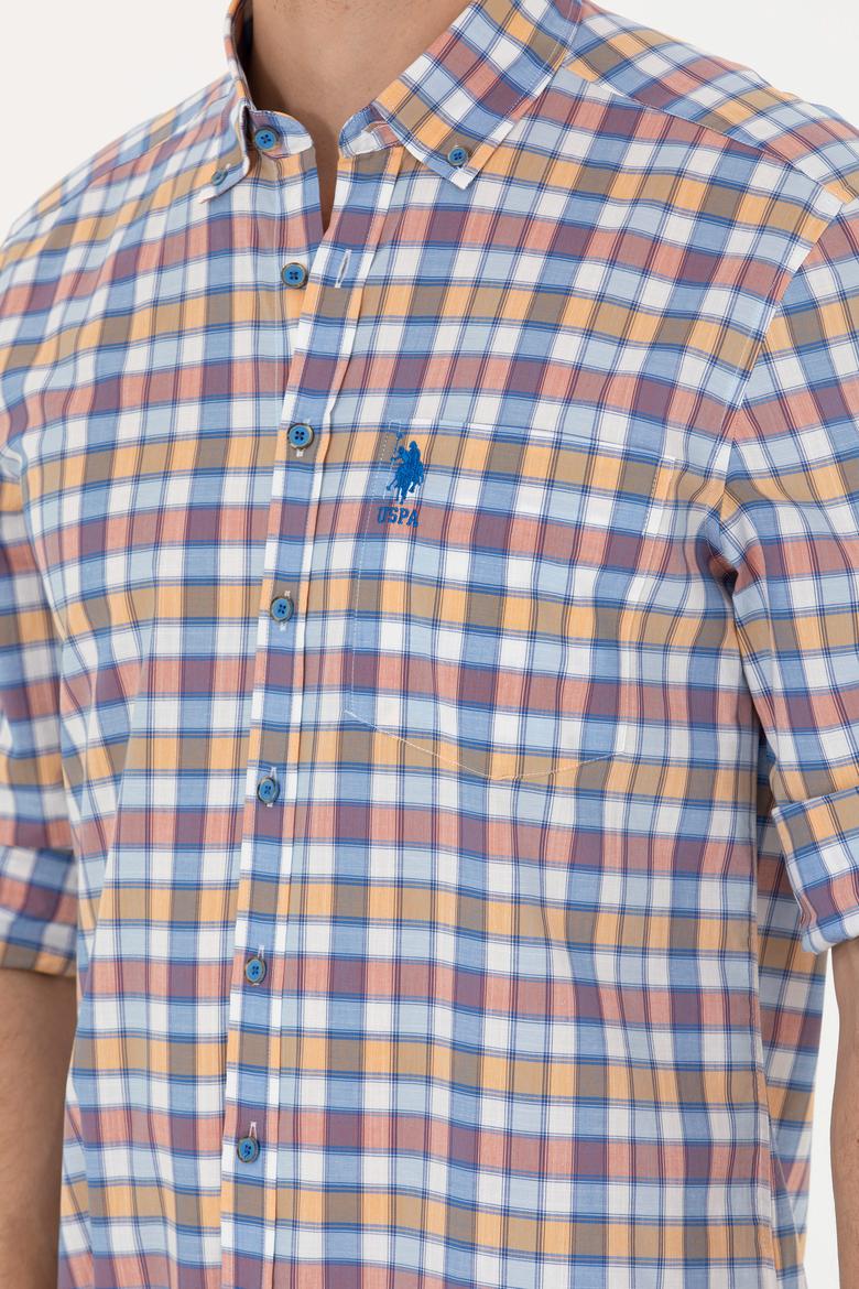 Erkek Saks Uzun Kollu Gömlek - 50263693006