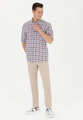 Erkek Saks Uzun Kollu Gömlek - 50263693006