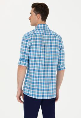 Erkek Yeşil Uzun Kollu Gömlek - 50263693016