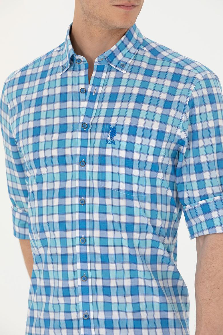 Erkek Yeşil Uzun Kollu Gömlek - 50263693016