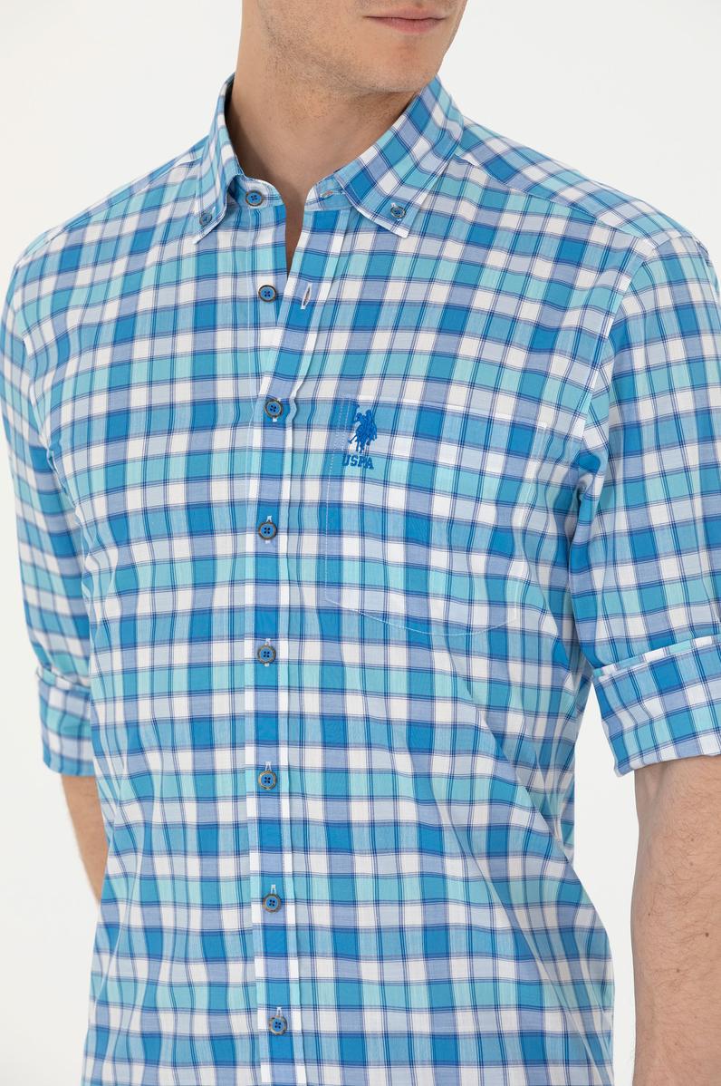 Erkek Yeşil Uzun Kollu Gömlek