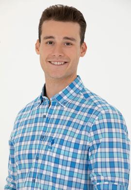 Erkek Yeşil Uzun Kollu Gömlek - 50263693016