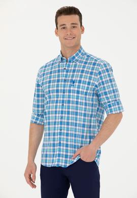 Erkek Yeşil Uzun Kollu Gömlek - 50263693016