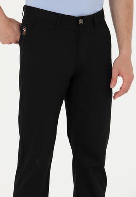 Erkek Regular Fit Siyah Kanvas / Chino Pantolon - 50266050040