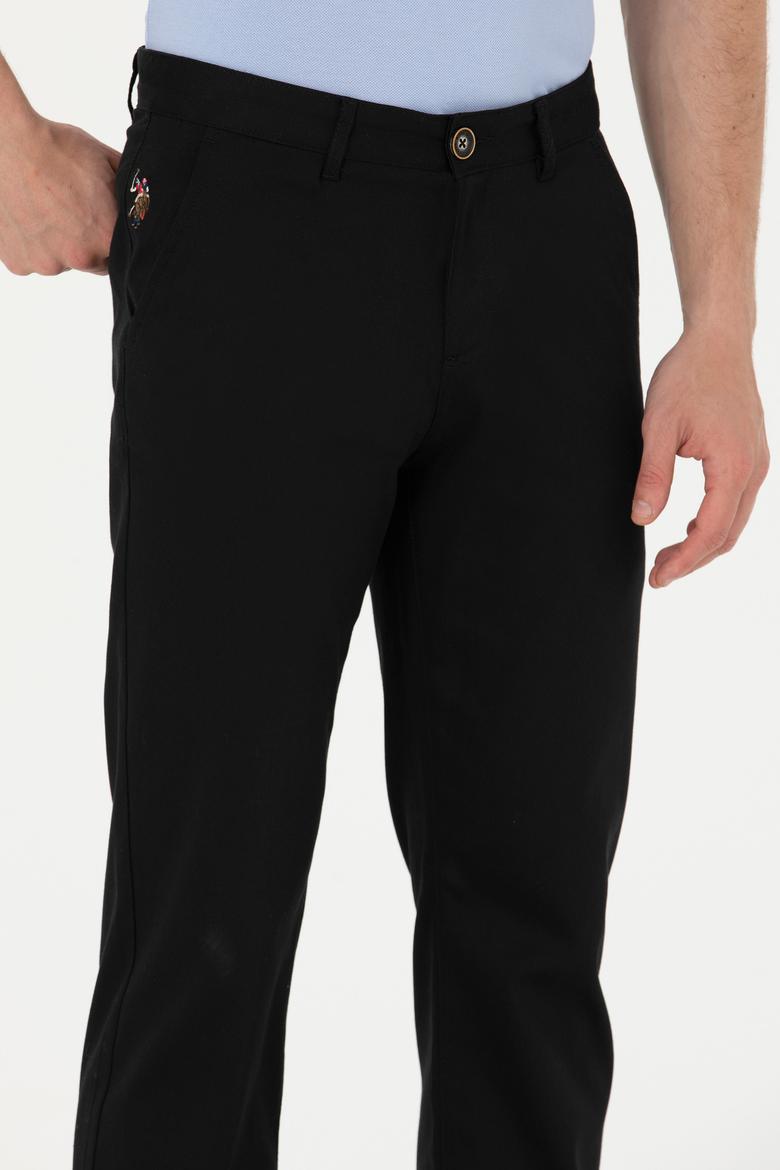 Erkek Regular Fit Siyah Kanvas / Chino Pantolon - 50266050040