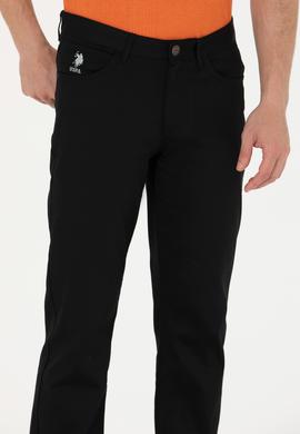 Erkek Regular Fit Siyah Kanvas / Chino Pantolon - 50266052015