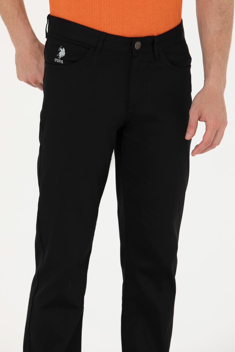 Erkek Regular Fit Siyah Kanvas / Chino Pantolon - 50266052015