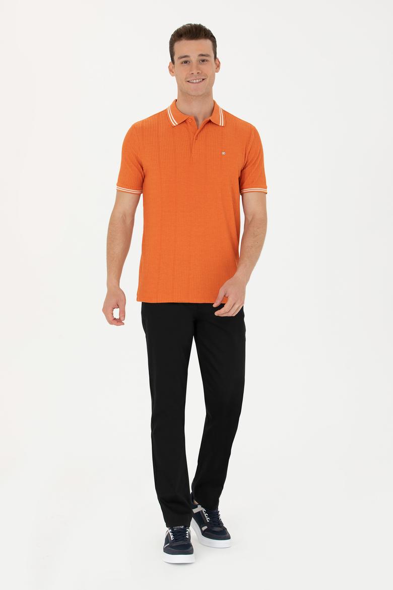 Erkek Regular Fit Siyah Kanvas / Chino Pantolon - 50266052015