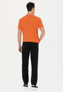 Erkek Regular Fit Siyah Kanvas / Chino Pantolon - 50266052015