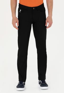 Erkek Regular Fit Siyah Kanvas / Chino Pantolon - 50266052015