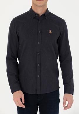 Erkek Lacivert Uzun Kollu Basic Gömlek - 50271275015