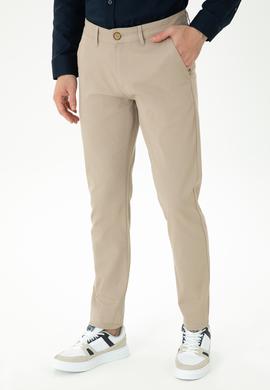 Erkek Koyu Bej Kanvas Pantolon - 50271469532