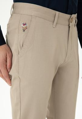 Erkek Koyu Bej Kanvas Pantolon - 50271469532