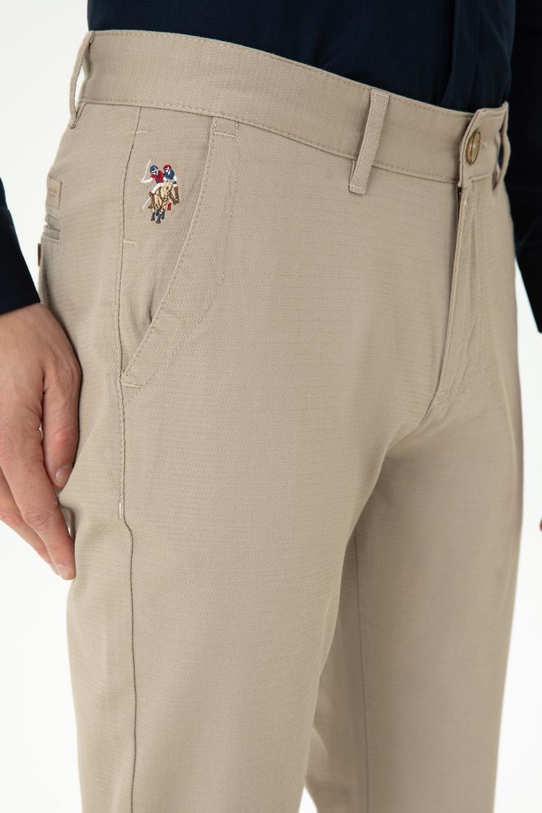 Erkek Koyu Bej Kanvas Pantolon - 50271469532