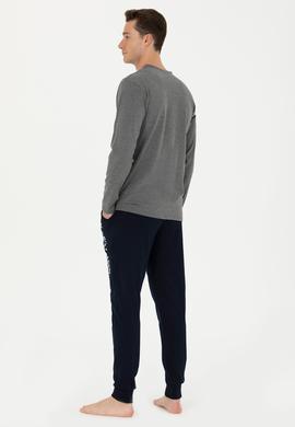 Erkek Antrasit Melanj Pijama Takımı - 50284688002