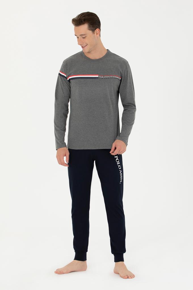 Erkek Antrasit Melanj Pijama Takımı