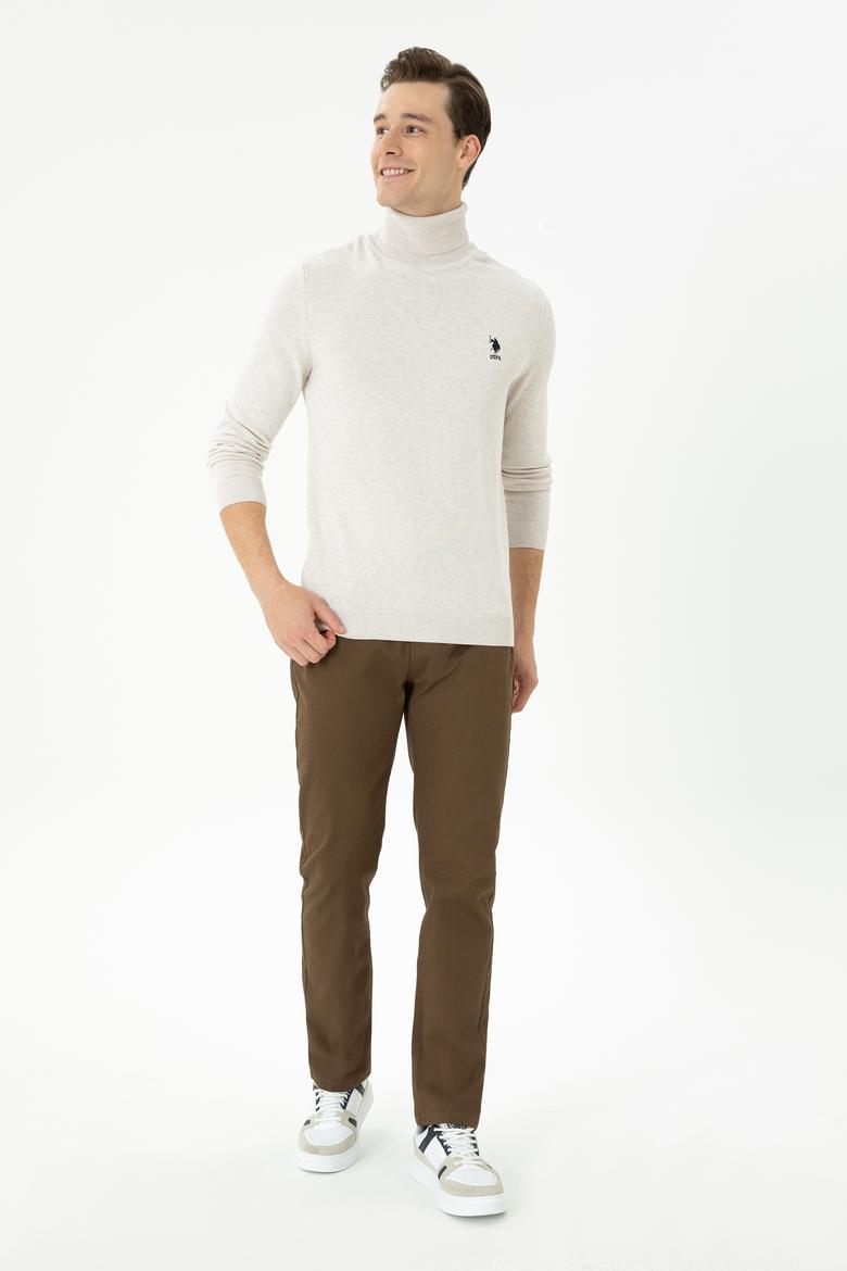 Erkek Taş Melanj Basic Kazak - 50268935095