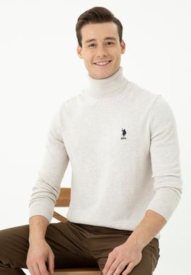 Erkek Taş Melanj Basic Kazak - 50268935095