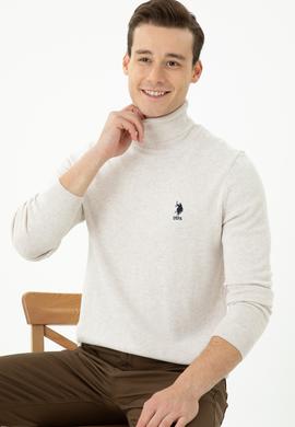 Erkek Taş Melanj Basic Kazak - 50268935095