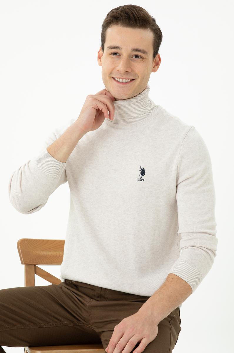 Erkek Taş Melanj Basic Kazak