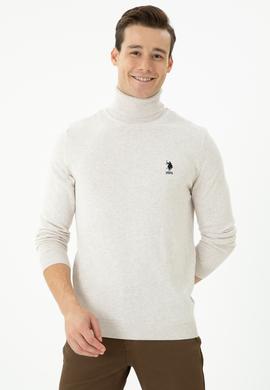 Erkek Taş Melanj Basic Kazak - 50268935095