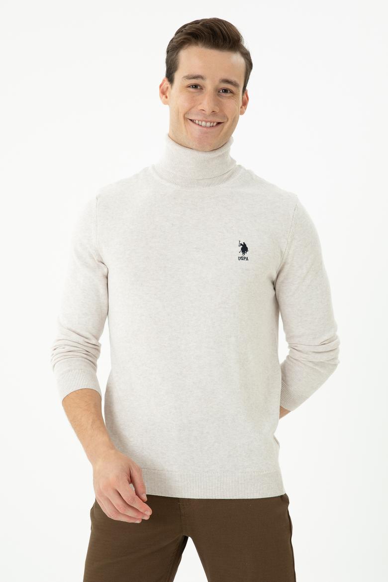 Erkek Taş Melanj Basic Kazak - 50268935095