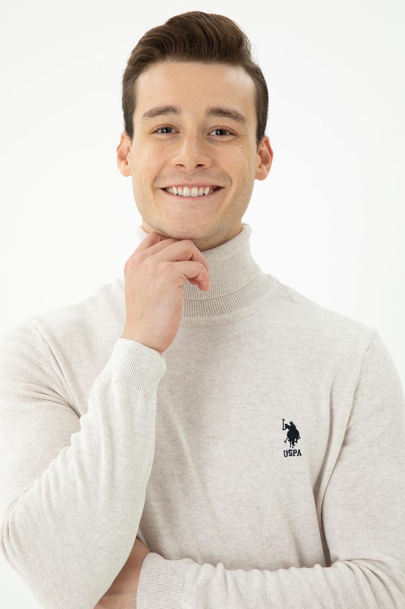 Erkek Taş Melanj Basic Kazak