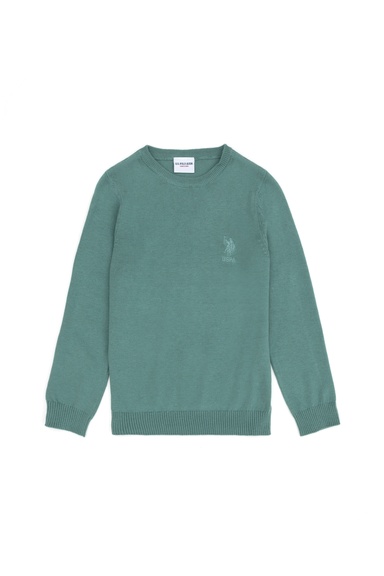 Erkek Çocuk Mint Basic Kazak
