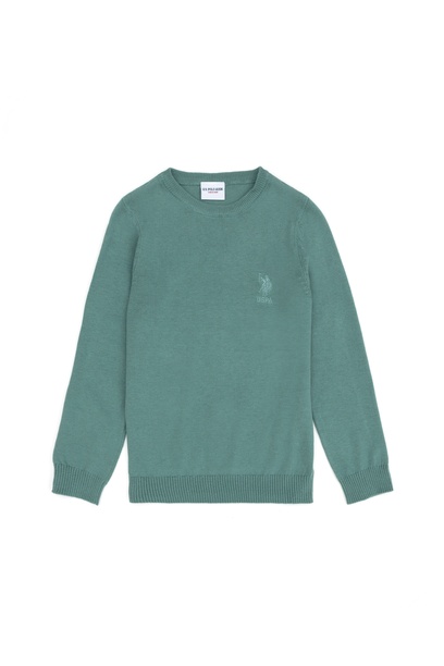 Erkek Çocuk Mint Basic Kazak