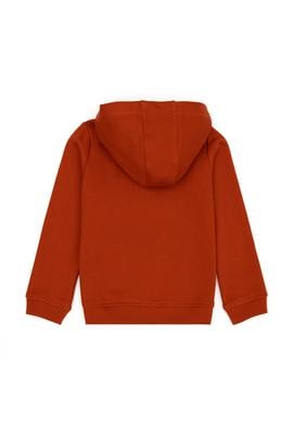 Erkek Çocuk Kiremit Basic Kapüşonlu Sweatshirt - 50269420019
