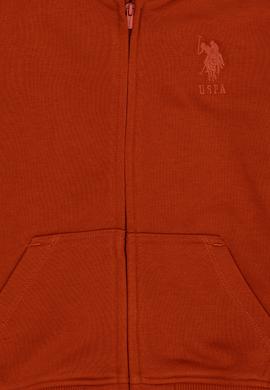 Erkek Çocuk Kiremit Basic Kapüşonlu Sweatshirt - 50269420019