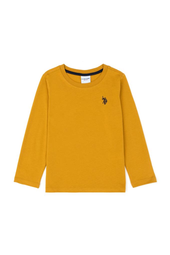 Erkek Çocuk Hardal Basic Sweatshirt